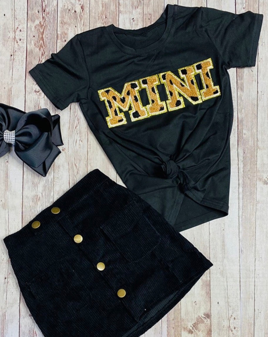 Mini & Corduroy Skirt Set W/Pockets