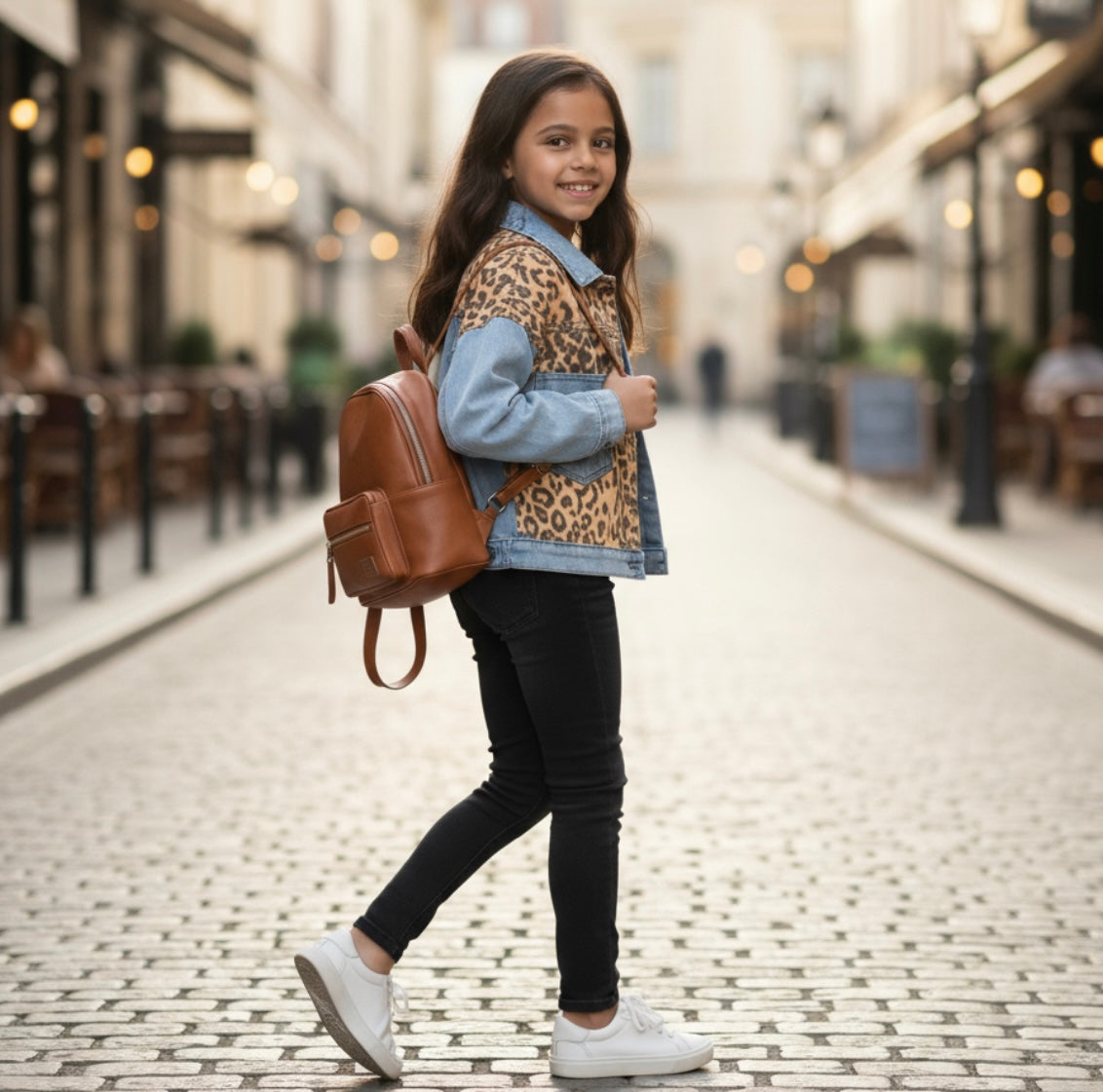 Leopard Denim Jacket