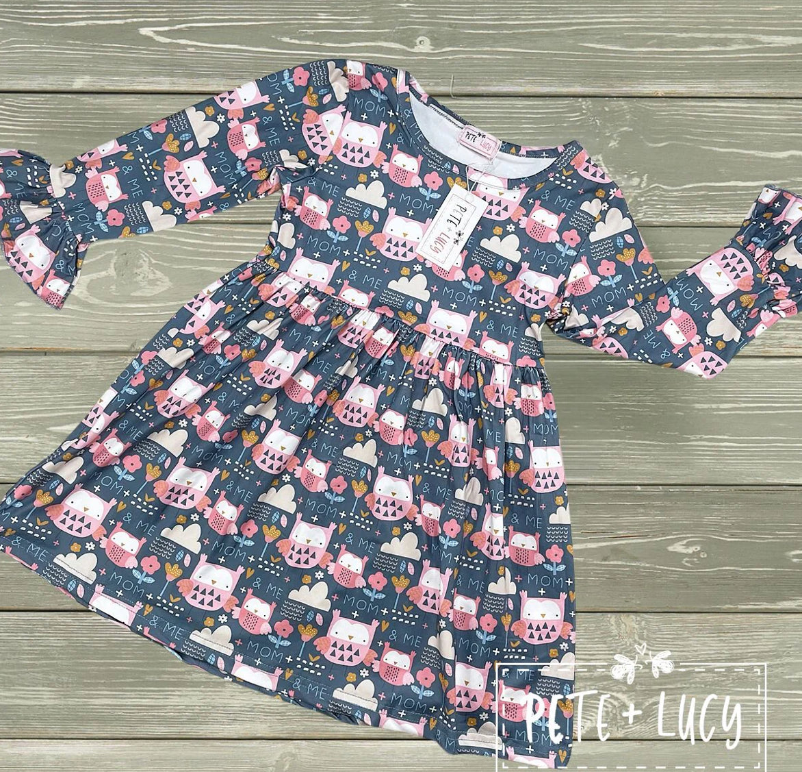 Mom + Me Owl Love you Dress